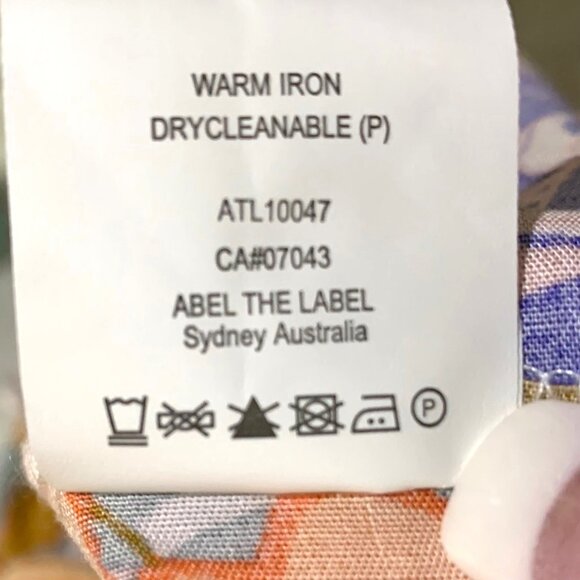 Anthro Abel The Label Pastel Romance Floral Tiered Peasant Maxi Dress Size M - Picture 11 of 11